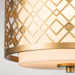 Mała lampa wisząca Ziggy – 1 źródło światła – Lakierowane złoto ZIGGY-1P-S-LG Elstead Lighting