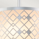 Mała lampa wisząca Ziggy – 1 źródło światła – Lakierowane srebro ZIGGY-1P-S-LS Elstead Lighting