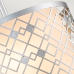 Mała lampa wisząca Ziggy – 1 źródło światła – Lakierowane srebro ZIGGY-1P-S-LS Elstead Lighting