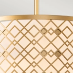 Średnia lampa wisząca Ziggy – 2 źródła światła – Lakierowane złoto ZIGGY-2P-M-LG Elstead Lighting