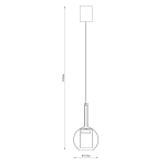 Lampa wisząca TAGNA 251001-SM ZUMA LINE