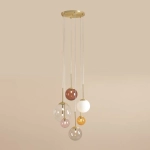 LAMPA WISZĄCA BOSSO 6 RING MULTICOLOUR 1119K40_R Aldex - zdjęcie dodatkowe 2