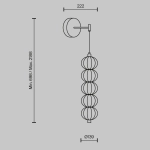 Lampa ścienna (kinkiet) Golden Cage MOD216WL-L10G3K Maytoni - zdjęcie dodatkowe 4