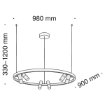 Lampa wisząca Satellite MOD102PL-L42W Maytoni - zdjęcie dodatkowe 4