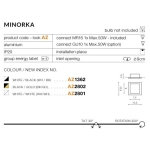 Oprawa stropowa Minorka (black/black) AZ4142 AZZARDO