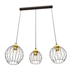 Lampa wisząca NANDO 3 BL GOLD 1368/3 EMIBIG Lighting - zdjęcie produktu