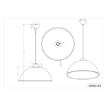 Lampa wisząca ROMINO II – 308000132 TRIO