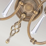 Kinkiet Aegean – 2 źródła światła – Stary mosiądz AG2-AGED-BRASS Elstead Lighting