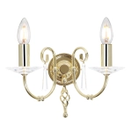 kinkiecik.pl Kinkiet Aegean – 2 źródła światła – Polerowany mosiądz AG2-POL-BRASS Elstead Lighting