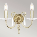 Kinkiet Aegean – 2 źródła światła – Polerowany mosiądz AG2-POL-BRASS Elstead Lighting