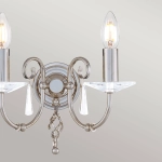 Kinkiet Aegean – 2 źródła światła – Polerowany nikiel AG2-POL-NICKEL Elstead Lighting