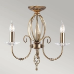 Żyrandol Aegean – 3 źródła światła – Stary mosiądz AG3-AGED-BRASS Elstead Lighting