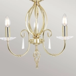 Żyrandol Aegean – 3 źródła światła – Polerowany mosiądz AG3-POL-BRASS Elstead Lighting