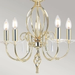 Żyrandol Aegean – 5 źródeł światła – Polerowany mosiądz AG5-POL-BRASS Elstead Lighting