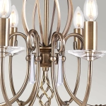 Żyrandol Aegean – 8 źródeł światła – Stary mosiądz AG8-AGED-BRASS Elstead Lighting