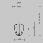 Lampa wisząca Cambio MOD398PL-01GR Maytoni - zdjęcie dodatkowe 5