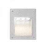 kinkiecik.pl AKORD wpuszczana w ścianę stal nierdzewna 230V LED 3W IP65 3000K R10546 Rendl light studio