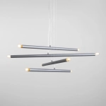Lampa wisząca TUBO 8 Steel 1072P5 Aldex - zdjęcie produktu