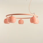 Lampa wisząca PUFF GLAZE 5 RING CORAL 1160F11_R Aldex - zdjęcie dodatkowe 4