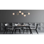 Lampa wisząca czarna białe kulki ALISA LP-005/6P BK/WH LIGHT PRESTIGE