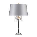 Lampa stołowa Amarilli – 1 źródło światła – Czarna / Srebrna patyna AML-TL-BLK-SIL Elstead Lighting