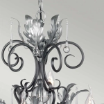 Żyrandol Amarilli – 10 źródeł światła – Czarny / Srebrna patyna AML10-BLK-SILVER Elstead Lighting