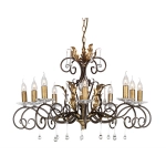 Żyrandol Amarilli – 10 źródeł światła – Brązowy / Złota patyna AML10-BRONZE Elstead Lighting