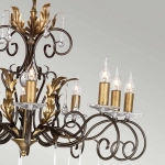 Żyrandol Amarilli – 10 źródeł światła – Brązowy / Złota patyna AML10-BRONZE Elstead Lighting