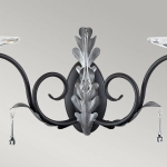 Kinkiet Amarilli – 2 źródła światła – Czarny / Srebrna patyna AML2-BLK-SILVER Elstead Lighting