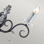 Kinkiet Amarilli – 2 źródła światła – Czarny / Srebrna patyna AML2-BLK-SILVER Elstead Lighting
