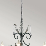 Żyrandol Amarilli – 3 źródła światła – Czarny / Srebrna patyna AML3-BLK-SILVER Elstead Lighting