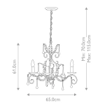 Żyrandol Amarilli – 3 źródła światła – Brązowy / Złota patyna AML3-BRONZE Elstead Lighting