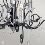 Żyrandol Amarilli – 5 źródeł światła – Czarny / Srebrna patyna AML5-BLK-SILVER Elstead Lighting