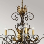 Żyrandol Amarilli – 5 źródeł światła – Brązowy / Złota patyna AML5-BRONZE Elstead Lighting