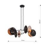Lampa wisząca MOTIF 4 MARBLE 1327/4 EMIBIG Lighting