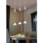 kinkiecik.pl Lampa wisząca 3L LED nikiel FRANKLIN 326510307 TRIO