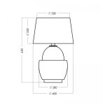 ARIEL BLACK/BLACK lampa stołowa L248112250 4Concepts L248112250 - zdjęcie 2