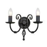 kinkiecik.pl Kinkiet Artisan – 2 źródła światła – Czarny ART2-BLACK Elstead Lighting