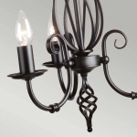 Żyrandol Artisan – 3 źródła światła – Czarny ART3-BLACK Elstead Lighting