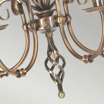 Żyrandol Artisan – 5 źródeł światła – Stary mosiądz ART5-AGD-BRASS Elstead Lighting