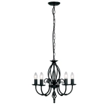 kinkiecik.pl Żyrandol Artisan – 5 źródeł światła – Czarny ART5-BLACK Elstead Lighting