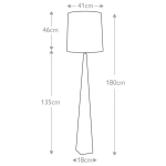 Lampa podłogowa Ascent – 1 źródło światła – Polerowany nikiel ASCENT-FL-PN Elstead Lighting
