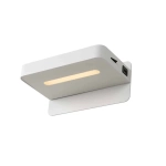 ATKIN Kinkiet LED 1x5W 2700K With USB charging point biały 77280/05/31 Lucide - zdjęcie produktu
