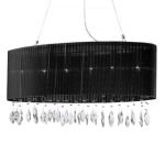 Lampa wisząca owal SIDNEY AZ0914 Black AZZARDO