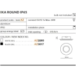 Oczko stropowe Ika R IP65 (black) AZ3017 AZZARDO