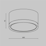 Plafon Marton GX53 IP44 AZ6443 AZZARDO