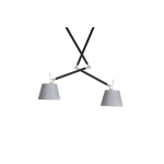Lampa wisząca ZYTA 2 S PENDANT złota AZ4191+AZ2601+AZ2601 śr.26cm AZZARDO