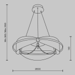 Lampa wisząca Breeze MOD281PL-L45BS3K Maytoni - zdjęcie dodatkowe 5
