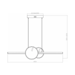 Lampa wisząca Gendra czarny mat 339901-30 REALITY