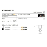 Plafon Nano Round (white) AZ2784 AZZARDO